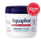 Aquaphor Healing Ointment, Advanced Therapy Skin Protectant, Dry Skin Body Moisturizer, Multi-Purpose Healing Ointment, For Dry, Cracked Skin & Minor Cuts & Burns, 14 Oz Jar