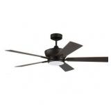 Litex - Wendling - 5 Blade Ceiling Fan with Light Kit-15 Inches Tall and 52 - Retail: $168.03