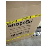 SnapeZo Poster Frame 36x48 Inches, Black 1.7 Inch Aluminum Profile, Front-Loading Snap Frame, Wall Mounting, Wide Series - Retail: $169.98