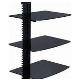 Manzoo Floating Shelves Wall Mounted Shelf With Strengthened Tempered Glass For