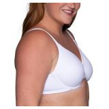 Vanity Fair Womens Beauty Back Smoothing Bra, Bust Line Up To 1.5", Non Padded Cups H Minimizer Bra, Star White, 38G US