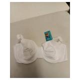 Vanity Fair Womens Beauty Back Smoothing Bra, Bust Line Up To 1.5", Non Padded Cups H Minimizer Bra, Star White, 38G US