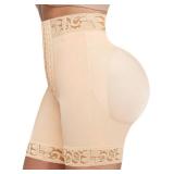 SHAPELLX Mid Waisted Butt Lifter Shorts For Women Body Shaper Shorts Fupa Control Shapewear Butt Lifting Shapewear (Beige,Medium)