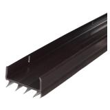 M-D Building Products 05991 36 in. Brown Vinyl U-Shape Screw-on Under Door Seal