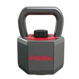 FitRx SmartStack Adjustable Kettlebell for Home Gym Quick-Select Fitness Weights 25-40 lbs. Black