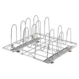 TRINITY | Sliding Pot Organizer | Chrome - Chrome