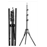 Lightweight Travel Light Stand for Photography: Portable 6ft Reverse Folding Tripod, Perfect for Camera Flash, Ringlight, Photo Reflector, Umbrella, and Studio Video Lighting