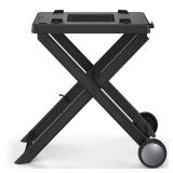 Ninja XSKSTAND Woodfire Collapsible Outdoor Grill Stand, Compatible with Ninja Woodfire Grills (OG700 Series), Foldable, Side Utensil Holder, Weather-Resistant, Black - Retail: $132.11