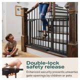 Cumbor 29.7-46" Baby Gate for Stairs, Mom