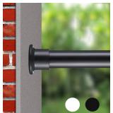 ALLZONE Tension Shower Curtain Rod 42-83 In, Black, Non-Slip