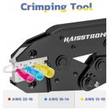 haisstronica Wire Stripper & Crimper Tool, AWG 24-10, AWG 22-10