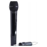 Singing Machine Wireless Microphone (Black) - Portable Unidirectional