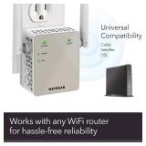 NETGEAR EX6120 Wi-Fi Extender, 1500 Sq Ft Coverage, AC1200.