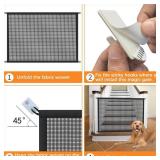 Dog Gate for Stairs: 29" Tall, 50" Wide Mesh Safety Gate