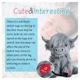 Grey Cow Plush with Moo Sound, 10 inch, Cuddly Farm Toy Gift