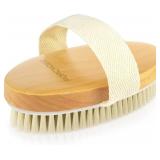 POPCHOSE Dry Brushing Brush, Natural Bristle for Exfoliating Skin