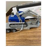 Transports Truck Kids Toys, 22" Semi Truck Carrier with Excavator