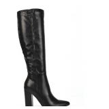 $60 Womens Knee High Boots Block Heel Synthetic Leather Size