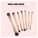 Makeup Brush Set, Double-Ended for Foundation Powder Blush