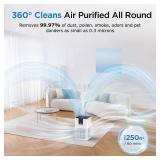 Air Purifiers for Home Large Room Up to 1250 FtÂ², MOOKA H13 HEPA Air Purifier for Pets Dust Odor Smoke, Aromatherapy Function, Air Cleaner with 15dB Quiet Sleep Mode for Bedroom Office Living Room 