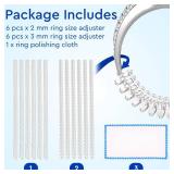 Ring Sizer Adjuster for Loose Rings - Fits Bands Up to 6mm - Reduces Ring by 0.5-1.5 Sizes - 12 Pack by 5 STARS UNITED