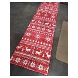 Christmas Floor Mat In Red, 94In X 22In