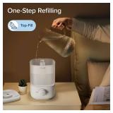 LEVOIT Top Fill Humidifiers for Bedroom, 2.5L Tank for Large Room, Easy to Fill & Clean, 28dB Quiet Cool Mist Air Humidifier for Home Baby Nursery & Plants, Auto Shut-off and BPA-Free for Safety, 25H