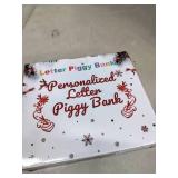 Letter Piggy Bank Personalized Letter Piggy Bank