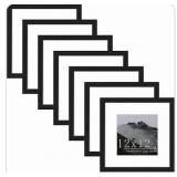 Picrit 12pk 12in x 12in Black Picture Frames