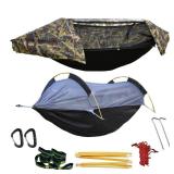 WintMing Hammock with Mosquito Net and Rain Fly Cover 3 in 1 Camping Hammock Tent 440lbs Load - Retail: $96.01