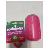 SodaPup Puppy Soda Can Durable Dog Treat Dispenser & Chew Toy Made in USA from Our Non-Toxic, Pet Safe, Food Safe Natural Puppy Rubber for Mental Stimulation, Problem Chewing, Calming Nerves, & More