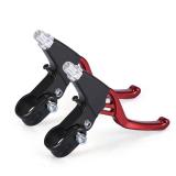 DISIWENE 1 Pair Bicycle Brake Lever, V-Brake Handlebar Aluminium Alloy Bike Brake Handle Universal 2.2cm for Most Bicycle, Road Bike, Mountain Bike (Red)