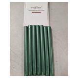 UNIQOOO Mailable Glue Gun Sealing Wax Sticks for Wax Seal Stamp - Metallic Botanical Green, Great for Birthday Cards, Wedding Invitations, Envelope, Snail Mail, Wine Package, Xmas Gift Idea, Pack of 7