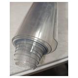 Clear Marine Vinyl Sheeting, 10 Gauge, 5 Yard Roll of Transparent Plastic, Storm Windows, Covering, Protection, Tablecloth Protector