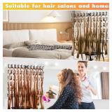 AGEDNE 140-Peg Braiding Hair Rack - Adjustable Height - Portable Braiding Rack - with Salon Tray and Hair Braiding Kit - Hair Racks for Braiders Standing - for Hairstylist and Home Braiders - (Black)