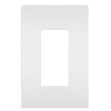 Legrand radiant RWP26WCC10 Screwless Wall Plates, 1 Gang, One Decorator Rocker GFCI Cover, White (1 Count)