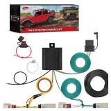 Nilight 4 Pin Trailer Wiring Harness Kit 56471 Vehicle Standard 4 Way Connector Custom for 2021 2022 2023 2024 Ford Bronco Without LED taillights Simple Fit Tow Hitch Harness