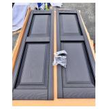 New Pair of Mid-America Raised 14 3/4”x51” Vinyl Shutter Panels, 002 Black