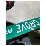 Hickory Grove RD Sign 36”x6”, Reflective Green