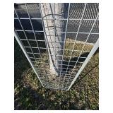 66”x22.5” Framed Wire Mesh Panel, Grey