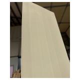 New Andor-Willow Paintable Decorative Modern Fluted Wall Panel Piece 94.5”x12”, White