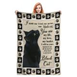 Cat Blankets Flannel Soft Cozy Lightweight Throw Blanket for Bedding Couch Sofa Living Room Office Travel 60 x 50 Inch