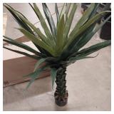 4ft Artificial Agave Plant 48Inch Spiked Agave Plant,Outdoor Artificial Plants UV Resistant-Realistic Plants Perfect for Front Porch, Patio, Indoor Home, Office Decor 1 pcs