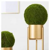 Balls Natural Decorative Green Globes Faux Dried Balls Hanging Balls Vase Bowl Filler for Home Party Weddings Display Decor Props Green 20CM