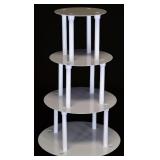 4 TIER CAKE SEPARATOR PLATE AND PILLAR SET (STYLE 1101)