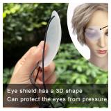 Vandorla Eye Shield, 2 Pcs Plastic Eye Shield Eye Patch for Eye Surgery Covering Breathable After Surgery Eye Protection with Tape, Clear