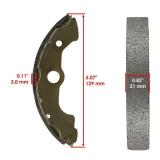 Caltric Front & Rear Brake Shoes Compatible with Honda Trx300Fw Fourtrax 300 4X4 1988 1990 2000 (Only 4X4)