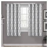 Exclusive Home Kochi Light Filtering Linen Blend Grommet Top Curtain Panel Pair, 54x63, Dove Grey, 2 Piece