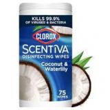 Clorox Scentiva Disinfecting Wipes Coconut and Waterlilly