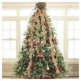 Burlap Christmas Tree Wrap 47"